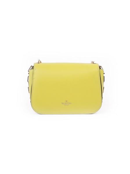 Valentino - All Over Chain Shoulder Bag - Yellow - ForwardModa