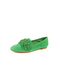 Suede Wild Loafer Flat - Jungle Green