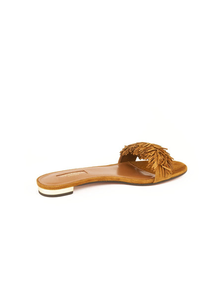 Wild Thing Slide Flat - Cognac