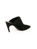 Suede Choc Real Mules - Black