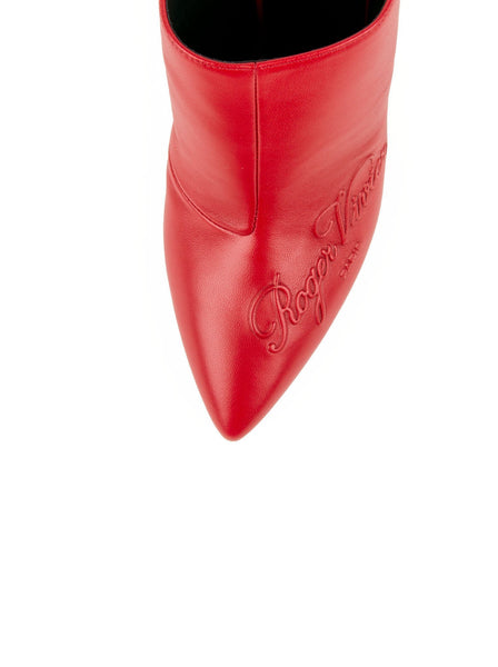 Roger Vivier - Choc Real Label Mules - Red - ForwardModa