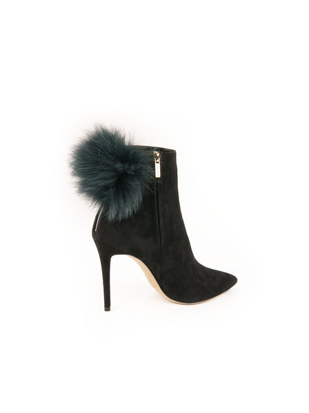 Suede Booties - Black