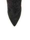 Suede Booties - Black