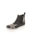 Stella McCartney - Binx Star High Top Platform Sneaker - Black / Gray - ForwardModa