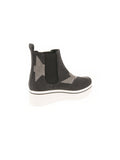 Stella McCartney - Binx Star High Top Platform Sneaker - Black / Gray - ForwardModa