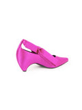 Stella McCartney - Bow Tied Satin Pump - Hot Pink - ForwardModa