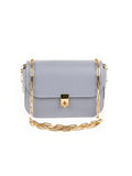 Valentino - All Over Chain Shoulder Bag - Light Blue - ForwardModa
