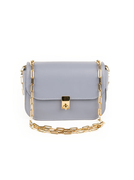 Valentino - All Over Chain Shoulder Bag - Light Blue - ForwardModa