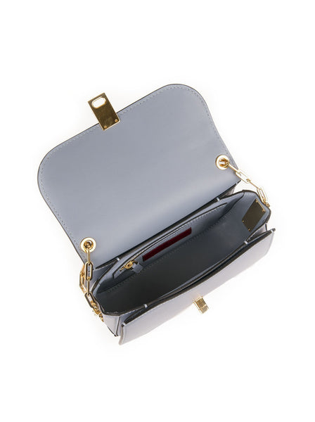 Valentino - All Over Chain Shoulder Bag - Light Blue - ForwardModa