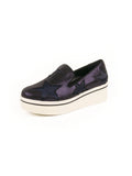 Stella McCartney - Binx Star Glitter Platform Loafer - Navy Blue - ForwardModa