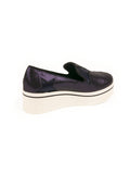 Stella McCartney - Binx Star Glitter Platform Loafer - Navy Blue - ForwardModa