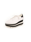 Sneak Elyse Platform Sneaker - White / Black