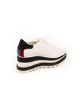 Sneak Elyse Platform Sneaker - White / Black