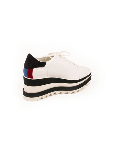 Sneak Elyse Platform Sneaker - White / Black