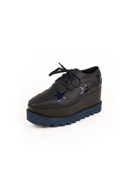 Elyse Star Platform Derby Shoe - Navy / Night Blue