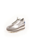Sneak Elyse Platform Sneaker - Silver / White