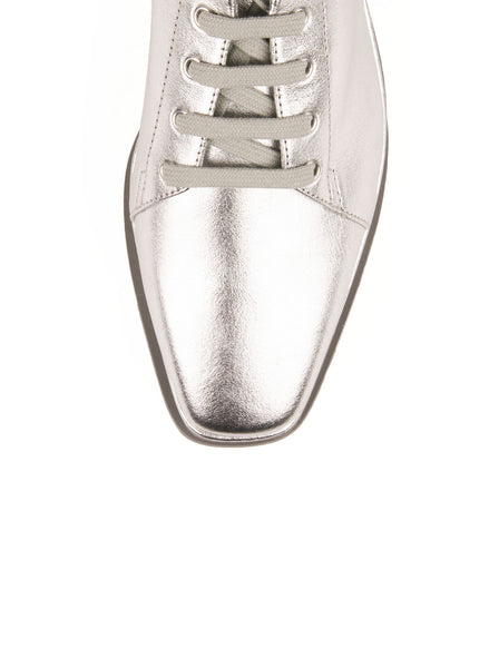 Sneak Elyse Platform Sneaker - Silver / White