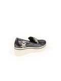 Stella McCartney - Binx Star Glitter Platform Loafer - Silver / Gray - ForwardModa