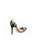 Ira High Heel Pumps - Black / Gold