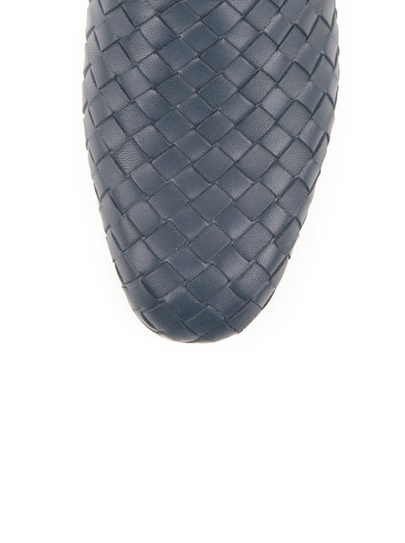 Leather Slipper - Blue