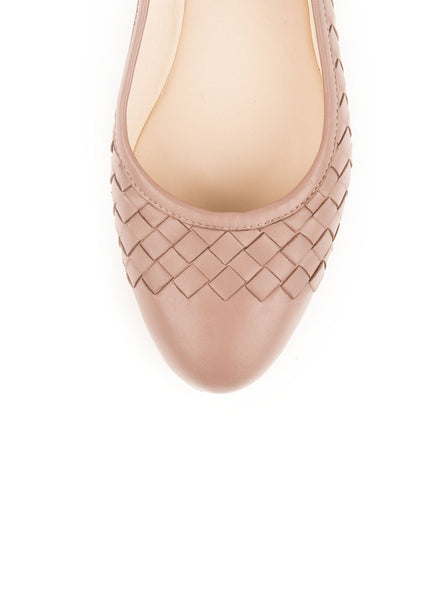 Bottega Veneta - Ballerina Flats - Desert Rose - ForwardModa