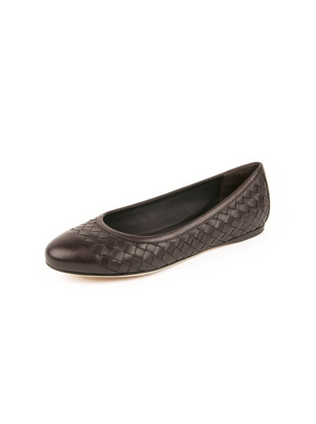 Bottega Veneta - Ballerina Flats - Espresso - ForwardModa