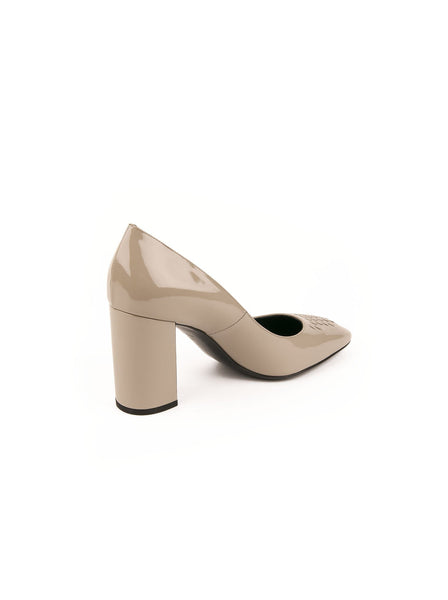 Bottega Veneta - Cherbourg Patent Pump - Gray - ForwardModa