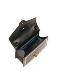 Sylvie Small Stars Leather Top-Handle Bag - Black / Gold