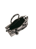 Leather Sac De Jour Handbag - Black