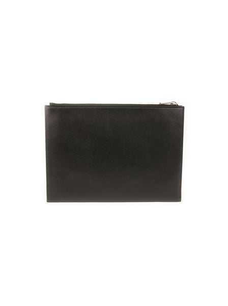 Saint Laurent Leather Universite Clutch - Black