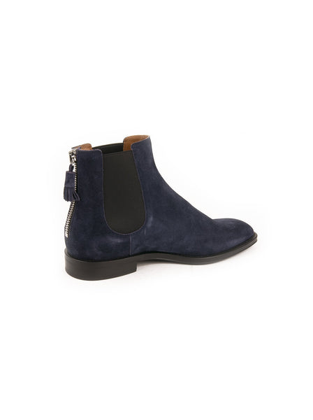 Suede Chelsea Boots - Navy