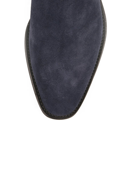 Suede Chelsea Boots - Navy