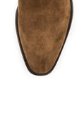 Suede Chelsea Boots - Brown