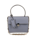 Stud Stitching Tote - Light Blue