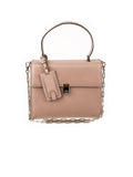 Stud Stitching Tote - Poudre Pink