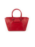 Demilune Rockstud Tote Bag - Red