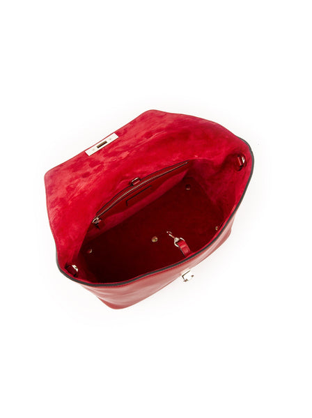 Demilune Rockstud Tote Bag - Red