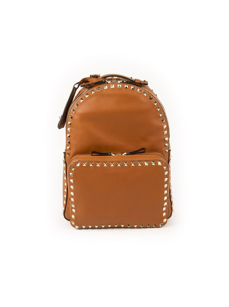 Medium Rockstud Backpack - Brown
