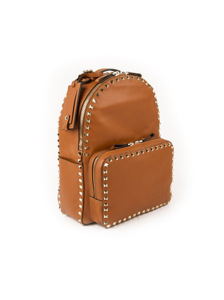 Medium Rockstud Backpack - Brown