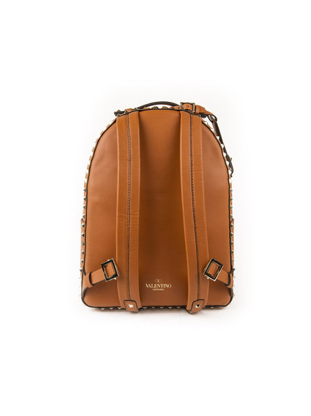 Medium Rockstud Backpack - Brown
