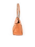 Rockstud Trapeze Tote  - Orange