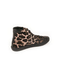 Saint Laurent - Bedford Calfskin Mid-Top Sneaker - Leopard Print Black - ForwardModa