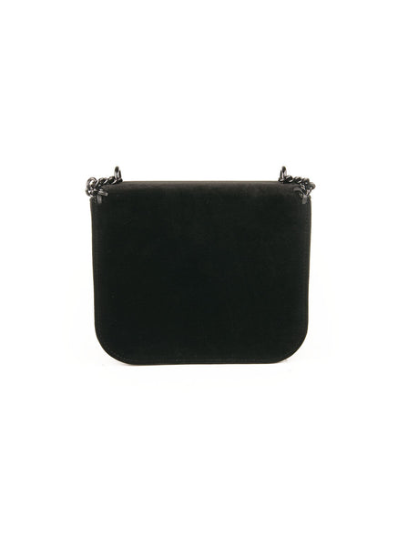 Falabella Velvet Shoulder Bag-  Black