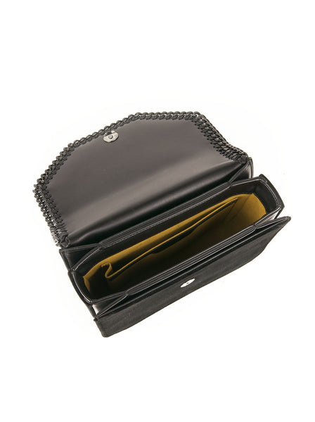 Falabella Velvet Shoulder Bag-  Black