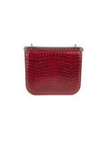 Stella McCartney - Crocodile Embossed Falabella Shoulder Bag- Red - ForwardModa
