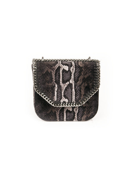 Velvet Jacquard Shoulder Bag - Black