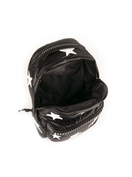 Falabella Go Stars backpack - Black / White