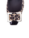 Roger Vivier - Belle Vivier Trompette Cut Pump - Leopard Print - ForwardModa