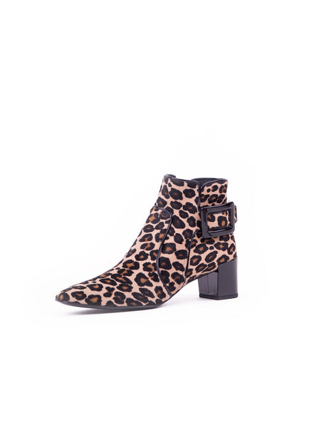 Polly Ankle Bootie - Leopard Print