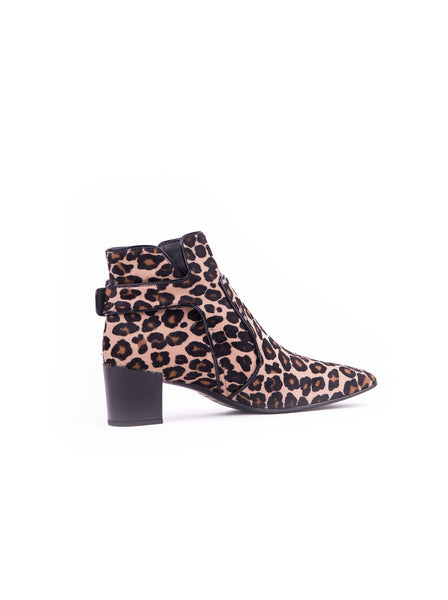 Polly Ankle Bootie - Leopard Print